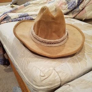Felt Tan Cowboy Hat bendable Brim